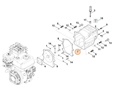 Obudowa przekładni, Stihl 62516410300
