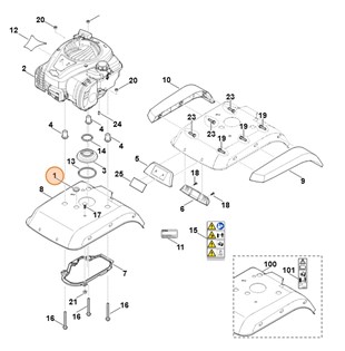 Tulejka ochronna 22,5/28/2, Stihl 62419890605