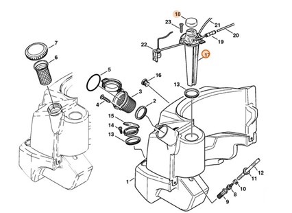 Wskaźnik napełnienia, Stihl 47525202100