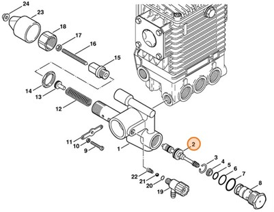 Zestaw naprawczy tłoka sterującego, Stihl 47320071001