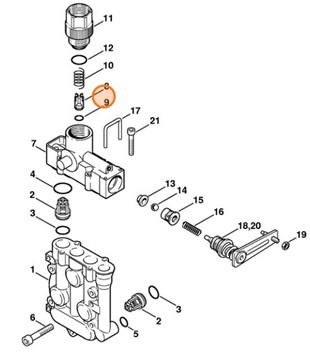 Okrągły pierścień uszczelniający 4,47x1,78, Stihl 96459457450