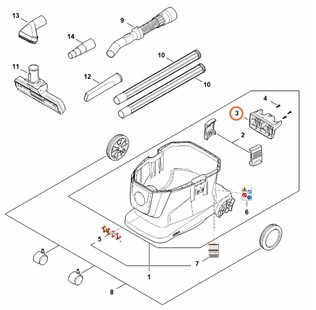 Uchwyt do wyposażenia, Stihl SA045011900