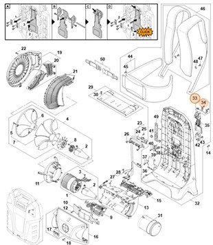 Zestaw małych części, Stihl 48710071002