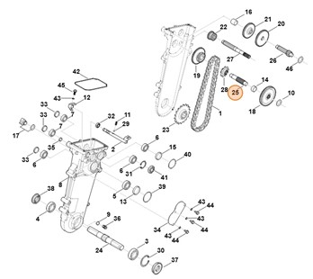 Wałek napędowy, Stihl 62506422201