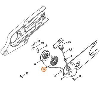 Sprężyna powrotna, Stihl 42231900600
