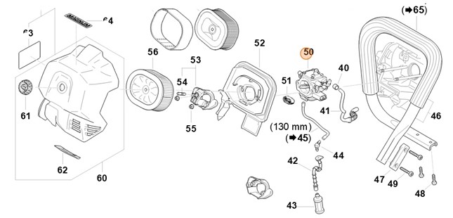 Gaźnik WG-14, Stihl 11241200614