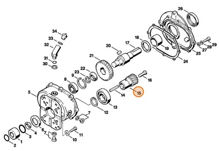 Zębnik, Stihl 47107047400