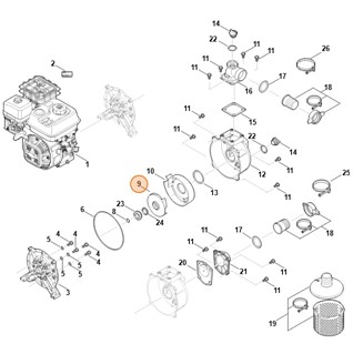 Koło łopatkowe, Stihl VB037700400