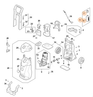 Zestaw do rozpryskiwania mgławicowego, Stihl RE025005601