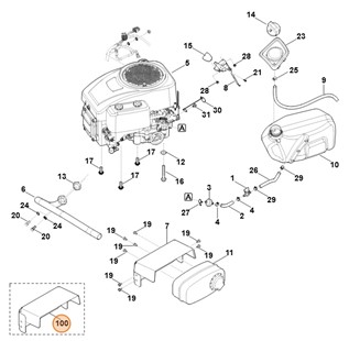 Osłona blaszana, Stihl 61401453711