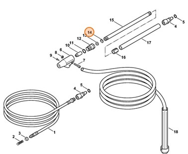 Rozprężny pierścień osadczy, Stihl 49005050300