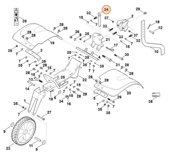 Sworzeń wtykowy, Stihl 62507408500