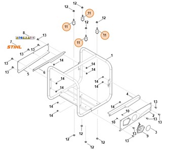 Odbój gumowy, Stihl VB057067000