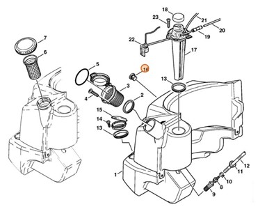 Śruba zamykająca, Stihl 47497002301
