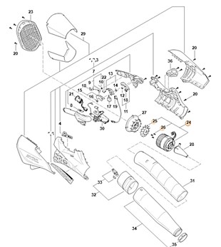 Silnik elektryczny, Stihl BA016000201