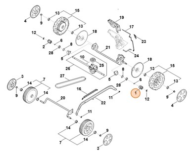 Zębnik napędowy, Stihl 00006402501
