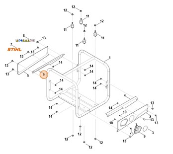 Osłona blaszana, Stihl VB037631606