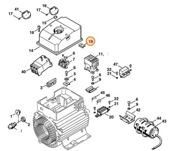 Nakrętka sprężynująca, Stihl 47224323500