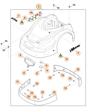 Pokrywa, Stihl 63017802032