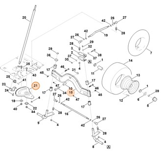 Segment podkładki zębatej, Stihl 61657034805
