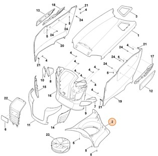 Pokrywa kanału powietrza, Stihl 61700873000