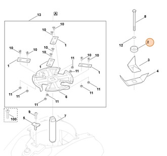 Podkładka zaciskowa, Stihl 60117026700