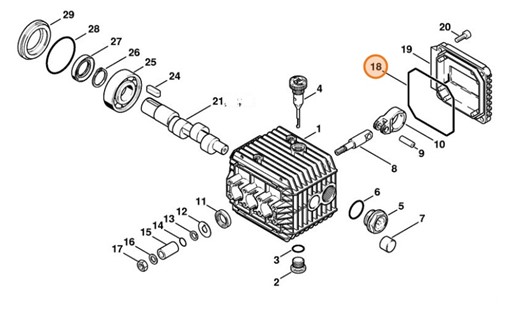 Okrągły pierścień uszczelniający 88,57x2,62-NBR70, Stihl 96459458670