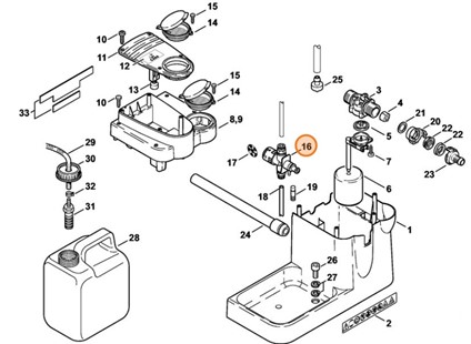 Zawór dozujący, Stihl 47525101301
