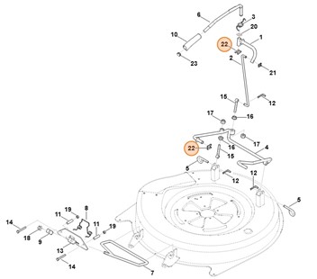 Podkładka zabezpieczająca SL-14, Stihl 94606208050