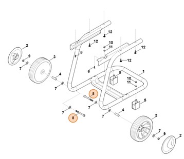 Śruba z łbem walcowym M8x85, Stihl 90453182020