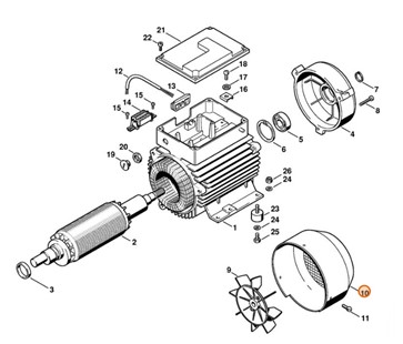 Pokrywa wentylatora, Stihl 47066060100
