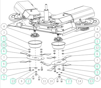 Zestaw ostrza 8 szt., Orec 0360-74000