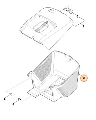 Kosz na ściętą trawę, Stihl 00007039600