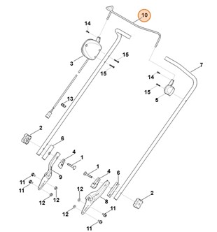 Dźwignia włączająca, Stihl 63507640210