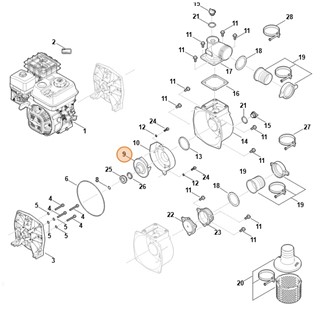 Koło łopatkowe, Stihl VB047700400
