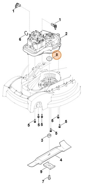Łożysko kulkowe 6002-2RS, Stihl 95030035292