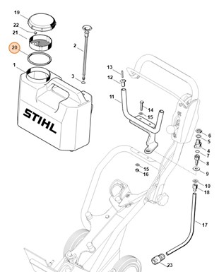 Pierścień uszczelniający, Stihl 42027092000