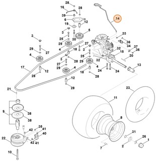 Dźwignia, Stihl 61706473511
