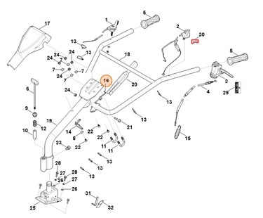 Sprężyna kątowa, Stihl 62507165600