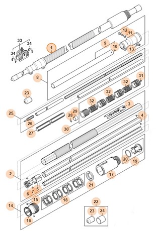 Wysięgnik, Stihl LA017107101
