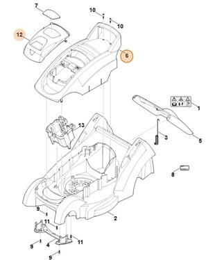 Pokrywa silnika, Stihl 63207602205