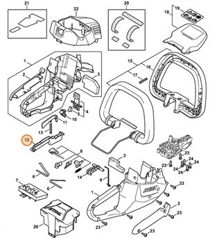 Dźwignia przełącznika, Stihl 45214352400