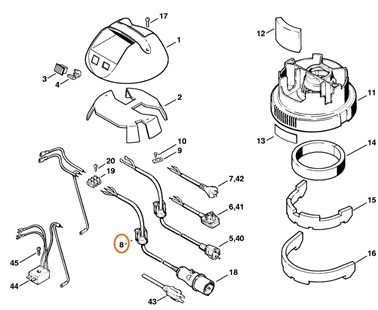 Osłona kabla, 47134312400