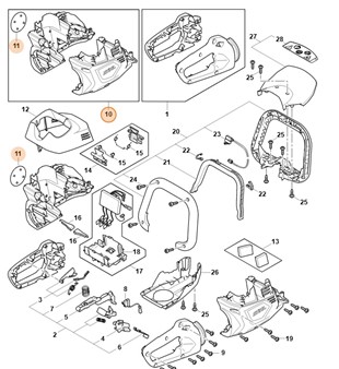 Obudowa silnika, Stihl HA076000800