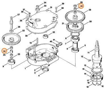 Wieniec igłowy 14x19x13, Stihl 00009932905