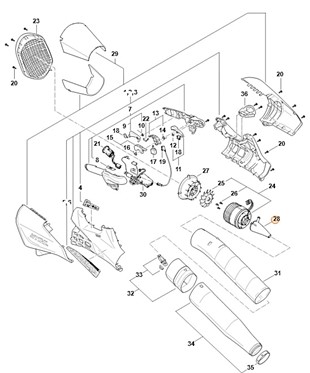 Stożek dyszy wylotowej, Stihl BA017610300