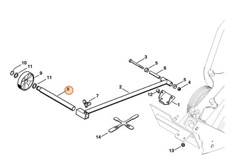 Oś, Stihl 42017110904