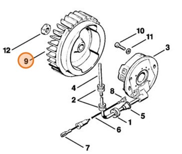 Koło zamachowe, Stihl 11084001205