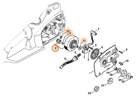 Koło zębate, Stihl 12096407500