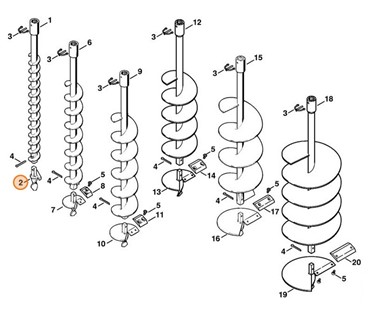 Głowica wiertnicza Ø 40 mm, Stihl 44046803050